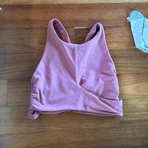 Rose long line bra top size 6